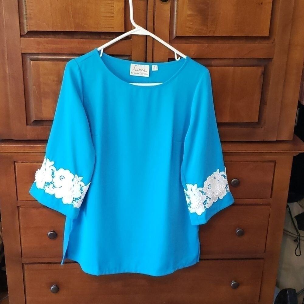 LINEA BY Louis Dell'Olio tunic blouse size 6